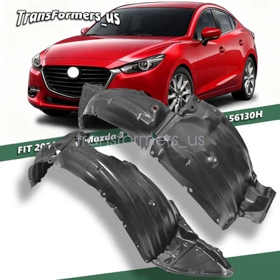 Juego de guardabarros delantero del lado del conductor y del pasajero para Mazda 3 2014 2015 2016-2018 Foto 1 de 4