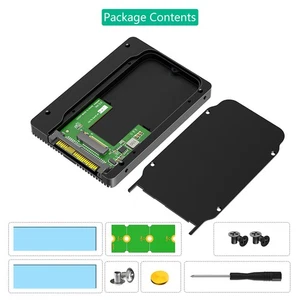 PCIe 5.0 M.2 NVMe to U.2 SFF-8639 Adapter Card, 7mm 2.5” SSD with Thermal Pad - Afbeelding 1 van 1