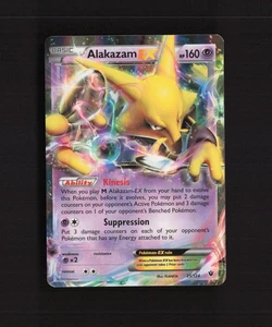 Alakazam EX 25/124 Fates Collide Ultra Rare Holo Pokemon Card LP - Picture 1 of 10