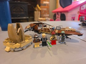 Lego Star Wars Desert Skiff 9496 All Minifigs. Mostly Complete