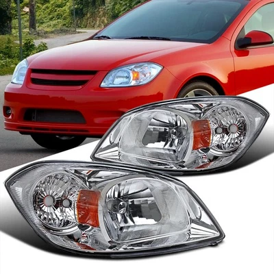 Fit 2005-2010 Chevy Cobalt 07-09 Pontiac G5 05-06 Pursuit Headlights Replacement - Image 1 of 4