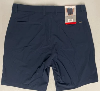 GREG NORMAN Men's Performance Comfort Stretch Short NAVY BLUE 8.5" In Size 34 - Image 1 of 4
