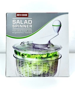 AR + COOK Salatschleuder Neu Offene Box Neu im Karton Bio-Lebensmittel Waschmaschine Haus Küche Geschenk $30 - Bild 1 von 2