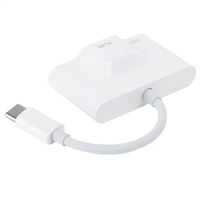 Ethernet Adapters USB Rechargeable TypeC External Wired Networking Card For - Image 1 of 4