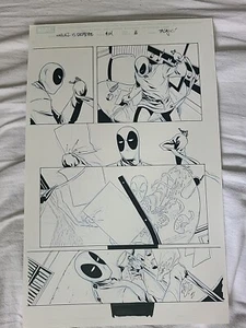 Deadpool Kills the Marvel Universe Original Comic Art Artwork Page 16 Issue # 1 - Picture 1 of 7