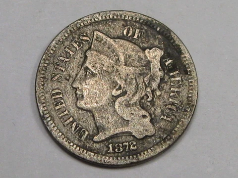 1872 3¢ Three Cent Nickel.  #49 Cover