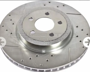 Rotor de freno izquierdo y derecho Power Stop Extreme Performance perforado ranurado AR8361XL - Imagen 1 de 5