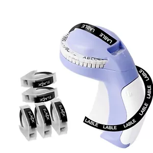 Embossing Label Maker with 5 Label Tapes, 3D Embosser Handheld Label Machine,... - Picture 1 of 8