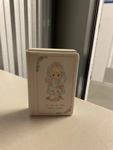 Precious Moments First Communion Porcelain Bible Holder w/Bible 1990 - Picture 1 of 4
