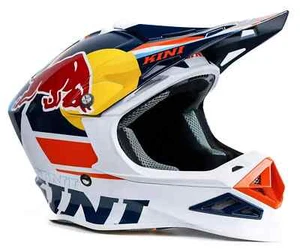 Casco de Motocross Kini Red Bull Competition V 2.3 Azul Marino Naranja Blanco MD (58-59 cm)  - Imagen 1 de 4