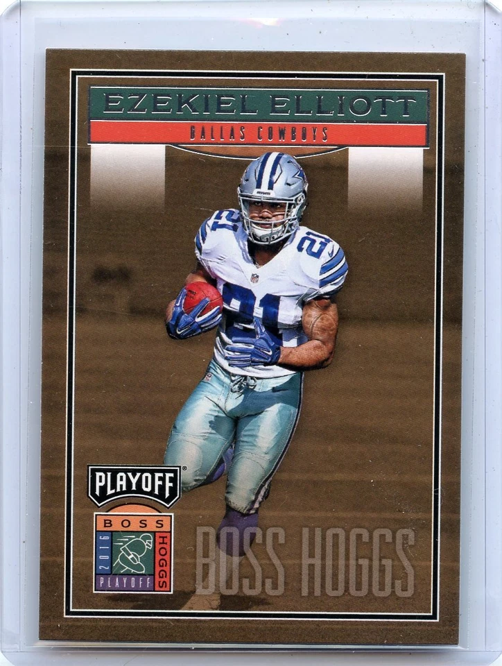 2016 PLAYOFF #BH-EE EZEKIEL ELLIOTT "BOSS HOGGS" ROOKIE RC DALLAS COWBOYS 121216 - Image 1 of 1