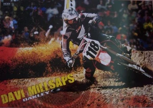 Davi Millsaps autographed signed auto Oakley motocross or supercross mini poster - Picture 1 of 1