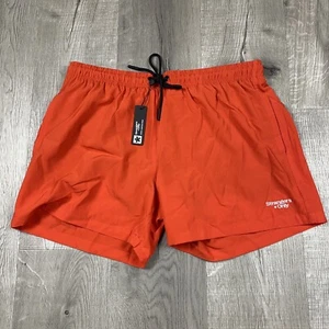 Pantalones Cortos de Natación Strangers Only Para Hombres Forrados Breif Naranja Cordón 5.5" Medianos $120 - Imagen 1 de 13