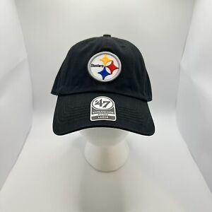 Pittsburgh Steelers Hat Cap 47 Brand Franchise NFL Black Fitted Size L NEW
