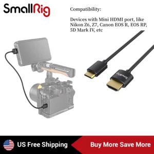 Mini cable SmallRig 13,8" para cámara Nikon Z6 Z7 Canon EOS R-3040 - Imagen 1 de 8