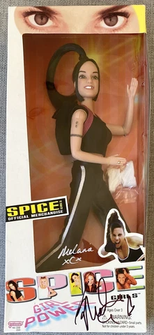 Sporty Spice Melanie C Signed In Person Spice Girls Barbie Box - Authentic, RARE Cover