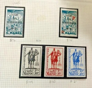 French Morocco Scott B26, 28-31 mint hinged - Picture 1 of 1