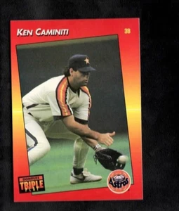 1992 Ken Caminiti Leaf Donruss Triple Play Baseball Houston Astros #78 - Picture 1 of 1