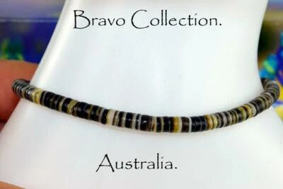 Surfers ANKLET Bracelet Natural Blacklip Shell 1AB-018 - Image 1 of 4