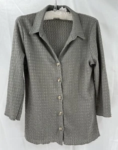 Armand Theiry Shirt Women’s Sz 2 Green French Chic Classic Stylish Fashionable - Picture 1 of 11