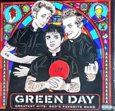 GREEN DAY GREATEST HITS: GOD'S FAVORITE BAND - VINYL 2-LP SET " NEW, SEALED " - Image 1 of 2