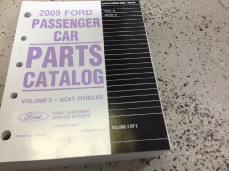 Catálogo De Piezas Del Ford Mustang Y Ford Focus Manual OEM De Fábrica - Imagen 1 de 1