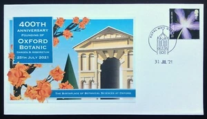 GB Buckingham 2021 400th Anniversary Oxford Botanic Garden Commemorative Cover - Picture 1 of 2