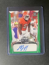 2023 Leaf Draft - KJ Henry #BA-KJH Clemson Tigers - ROOKIE GREEN AUTO/COMMANDERS