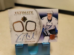 2010-11 UD Ultimate Dual Jersey Patch Auto /25 Vincent Lecavalier - Picture 1 of 6