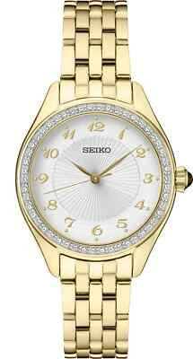 Seiko Essential Women's Swarovski Crystal Bezel Watch -  SUR394 ($350 MSRP) - Image 1 of 4