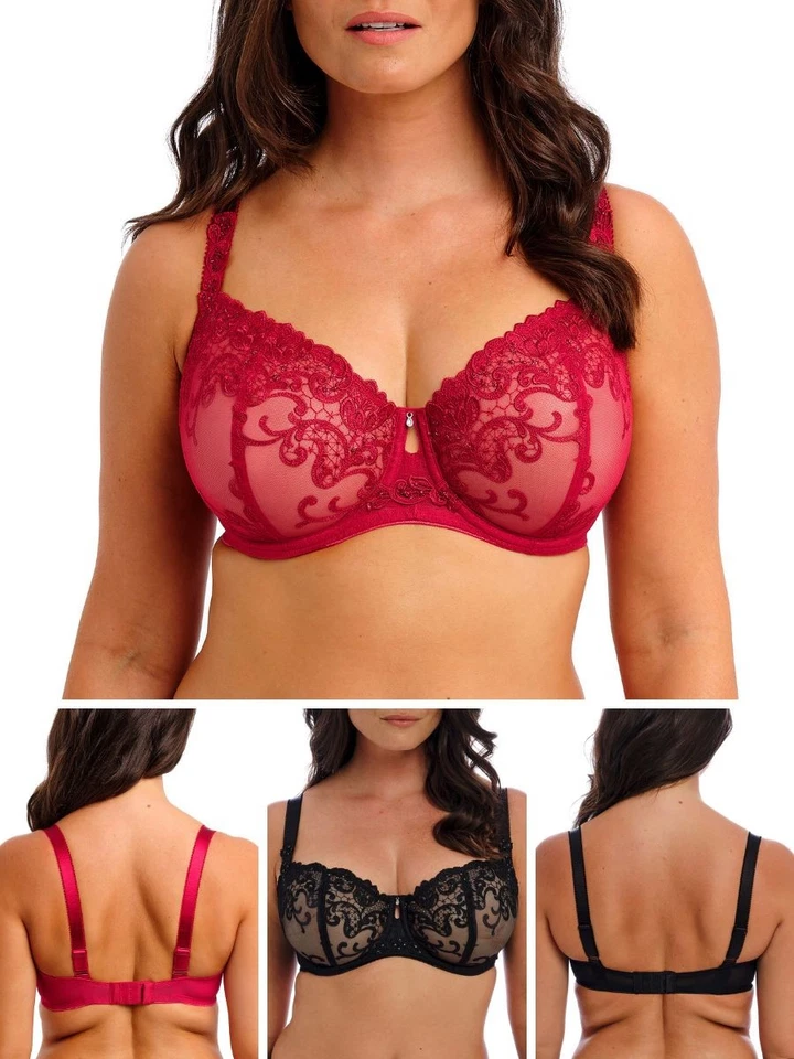 Fantasie Portia Bra Balcony Underwired Balconette Bras Embroidered Lingerie - Image 1 of 1