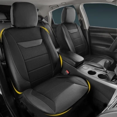Fit for Hyundai Elantra, Santa Fe, Waterproof Faux Leather Front Car Seat Cover Foto 1 de 4