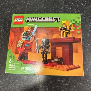 LEGO Minecraft 21266 the Nether Lava Battle 6+ Building 99 Pieces Brand New - Picture 1 of 7