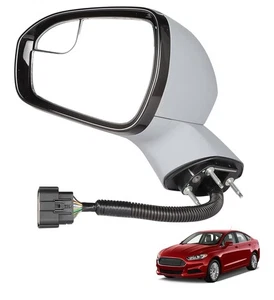 Espejo retrovisor lateral del conductor Munirater memoria 11 cables izquierdo gris claro 2015-2017 Fusion - Imagen 1 de 5