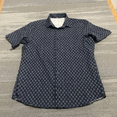 Camisa Lululemon Para Hombres Grande Azul Aireación Fácil Tejido Rendimiento Luz de Ventilación Ventilada Foto 1 de 4