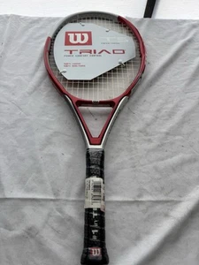 Vintage NOS Wilson Triad 5 Demo Tennisschläger 4 3/8" U110 sq in mit Koffer - Bild 1 von 10