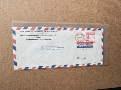 Puerto Rico 1967 Meter Cover +Meter#TN605355 +Inter American University - Image 1 of 3