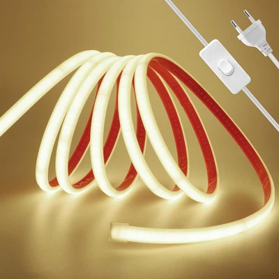 - Striscia LED COB 230V 5M, Ogni 10Cm Può Essere Tagliato Una Volta, Flessibile  - Immagine 1 di 4
