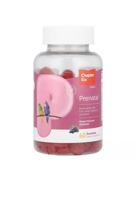 Gomitas prenatales, uva, 60 gomitas Foto 1 de 2