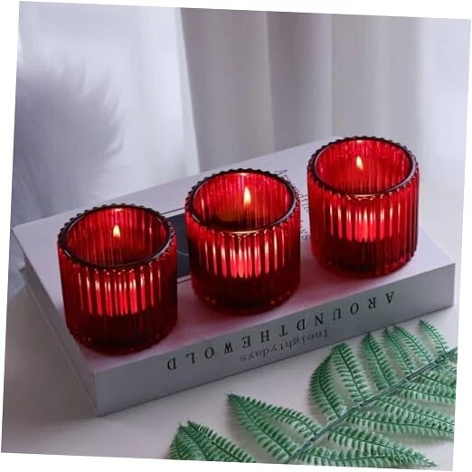  Candelabros Votivos para Navidad Decoración San Valentín, Vintage 6 Rojo Foto 1 de 4