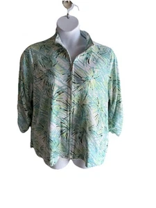 Breckenridge  Womens 2X Shirt Jacket Long Sleeve Zip Front Pockets - Picture 1 of 14