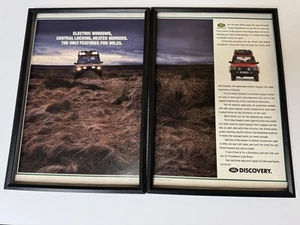 FRAMED Original 1992 Land Rover Discovery Camel Trophy Magazine Advert Man Cave - Foto 1 di 3
