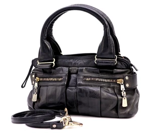 SEE BY CHLOÉ Handbag 2Way Shoulder Bag Purse Zip Leather Black Authentic - Picture 1 of 22