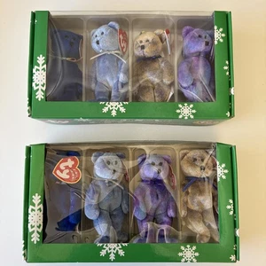 2001 Ty "The Jingle Beanies Collection" Beanie Babys Ornamente 2 Sets Brandneu - Bild 1 von 6