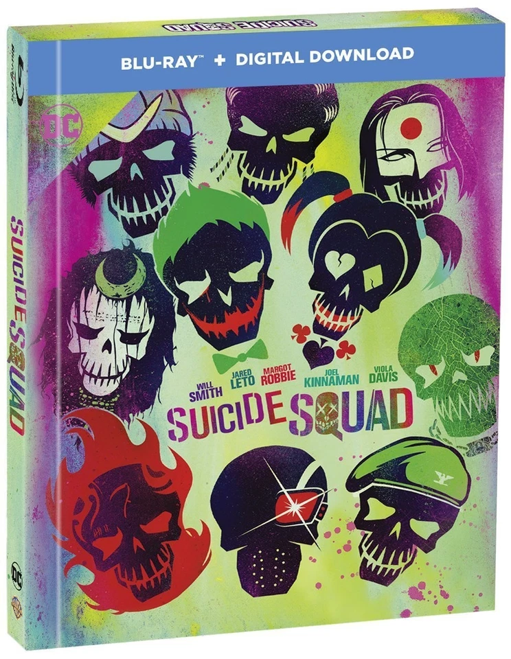 Suicide Squad Extended Cut Filmbook Blu-ray 2017 DVD Region 2
