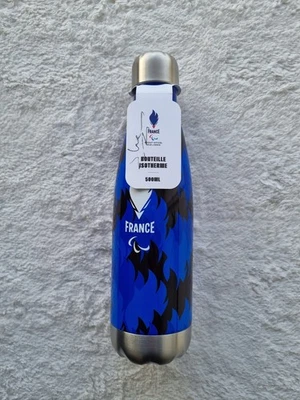 Gourde Bouteille Isotherme Bleue France Jeux Olympiques Paris 2024 500 ml Neuve - Photo 1/4