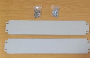 2 szt. 2U płyta zaślepiająca / panel aluminiowy do 19-calowej szafki serwerowej + śruby - Zdjęcie 1 z 2