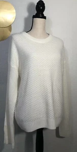 WORKSHOP Ivory Chunky Pullover Sweater Large NEW - Picture 1 of 6