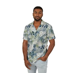 Tropical Hawaiian Camp Shirt, Men's Summer Beachwear, Luau Party Casual Top - Picture 1 of 25
