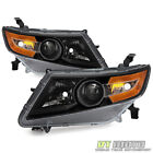 For Blk 2011-2017 Honda Odyssey Headlights Headlamps Replacement Pair Left+Right